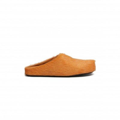 MARNI FUSSBETT CALF-HAIR SLIPPERS 